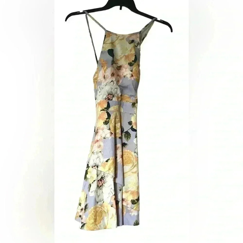 NWT Speechless A-Line Crossback Spaghetti Strap Floral Dress Sz Jrs. 7